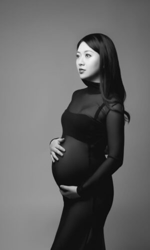 maternity tulle nero tubino abito scollato glam glamour