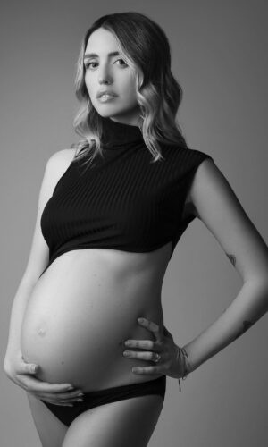 body nero asimmetrico glam pancia scoperta sartoria partenopea