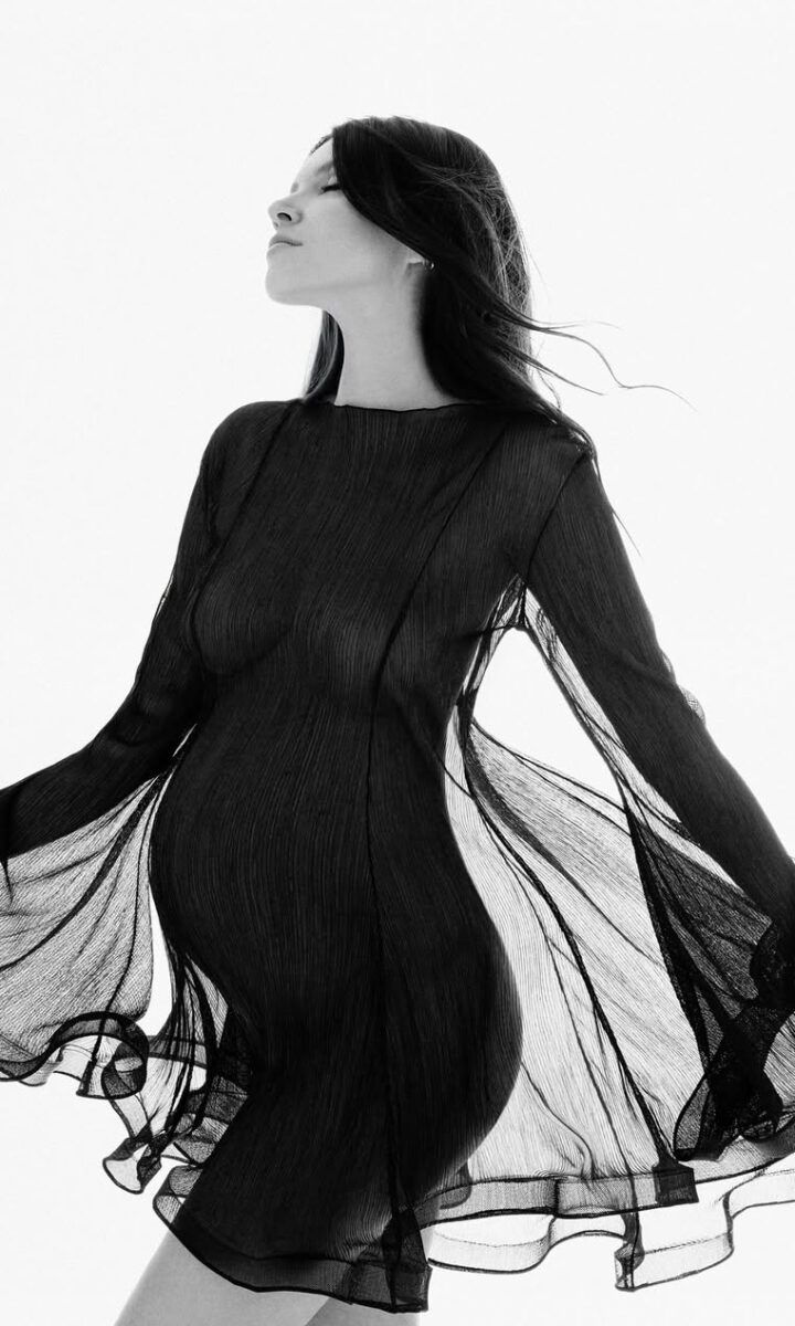 lilium luxury black wave hem Donatella nicolini sartorial partenopea Napoli sartoria napoletana lusso artigianale