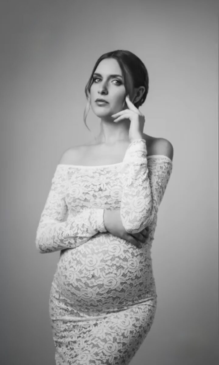 tubino in pizzo bianco sartoria partenopea made in italy made in Naples abito maternity in pizzo